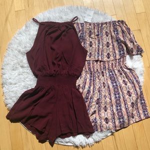 🔴SOLD🔴Forever 21 & rue21 Romper Bundle